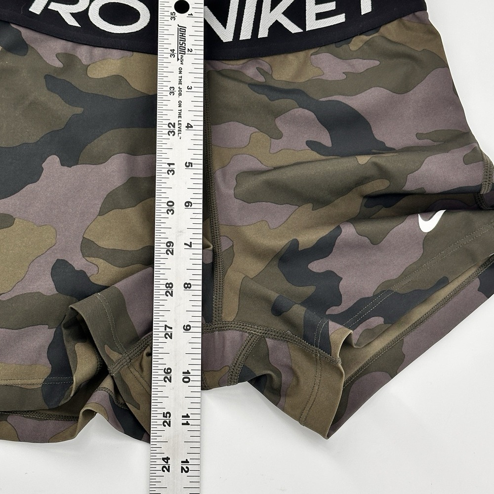 Nike Pro Dri Fit Women's M Compression Shorts Camo 3.5 In Inseam CU4636-082 - Picture 10 of 10